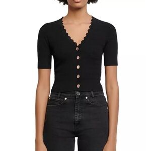 Sandro Paris Black Cardigan